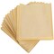 200 Pieces Bakery Bags with Window, 7.1 x 7.5 Inches Paper Donut Bags To Go, Pastry Bags for Baked Goods, Cookies, Treats, Candies, Sandwiches (Brown)